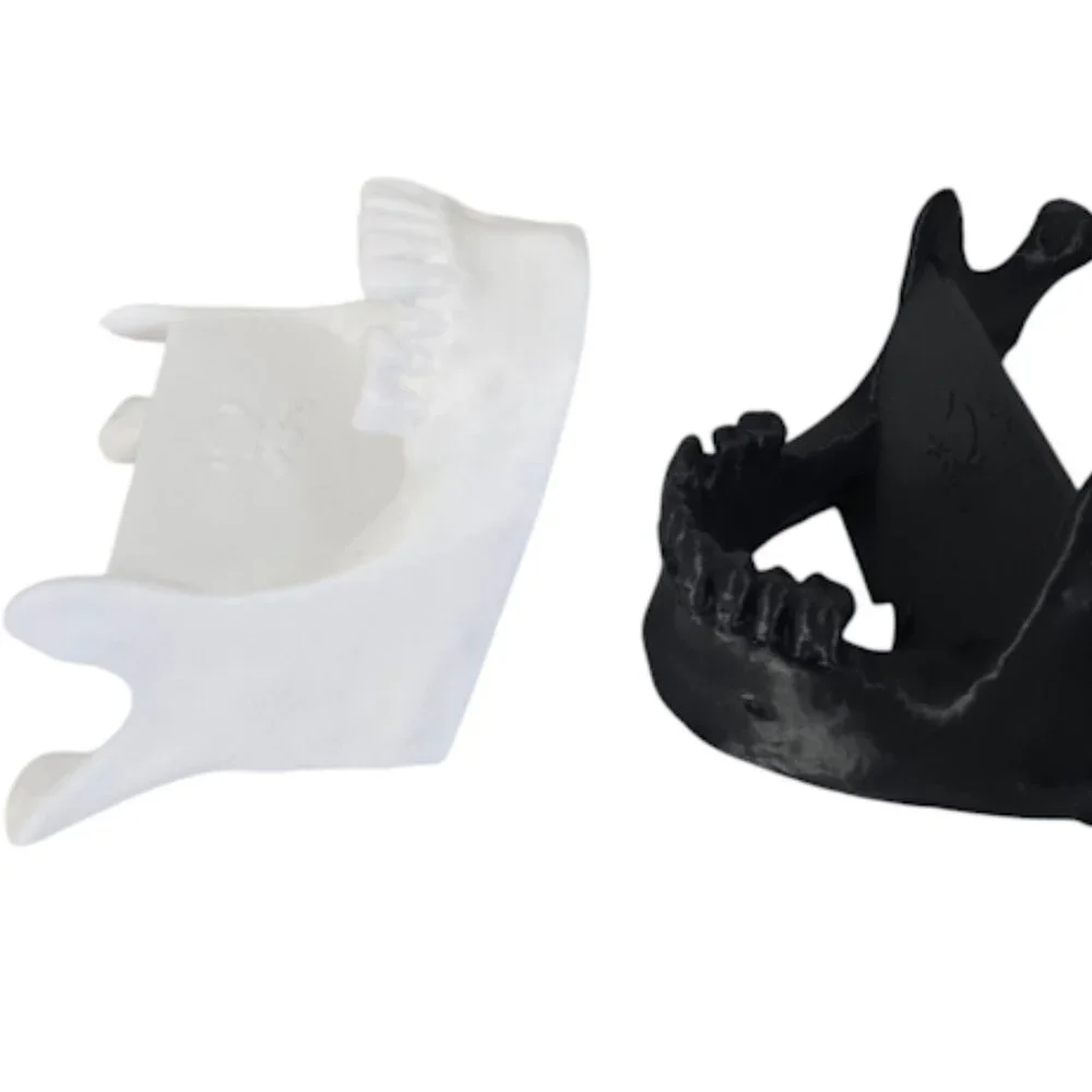 Skull Jaw bone phone and tablet stand. 3D printed jaw bone tablet and phone hold